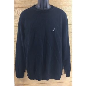 Men’s Nautica Size Medium Sweater Black Winter